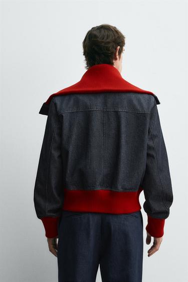 RIB DENIM JACKET HARRY LAMBERT FOR ZARA X DISNEY - Navy blue by Zara - Image 3