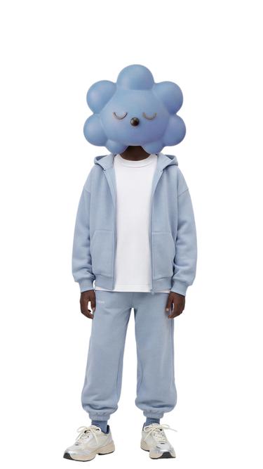 PLUSH HOODIE - Light blue by Zara