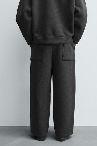 TECHNICAL WIDE-LEG JOGGERS - Dark grey by Zara - Image 2