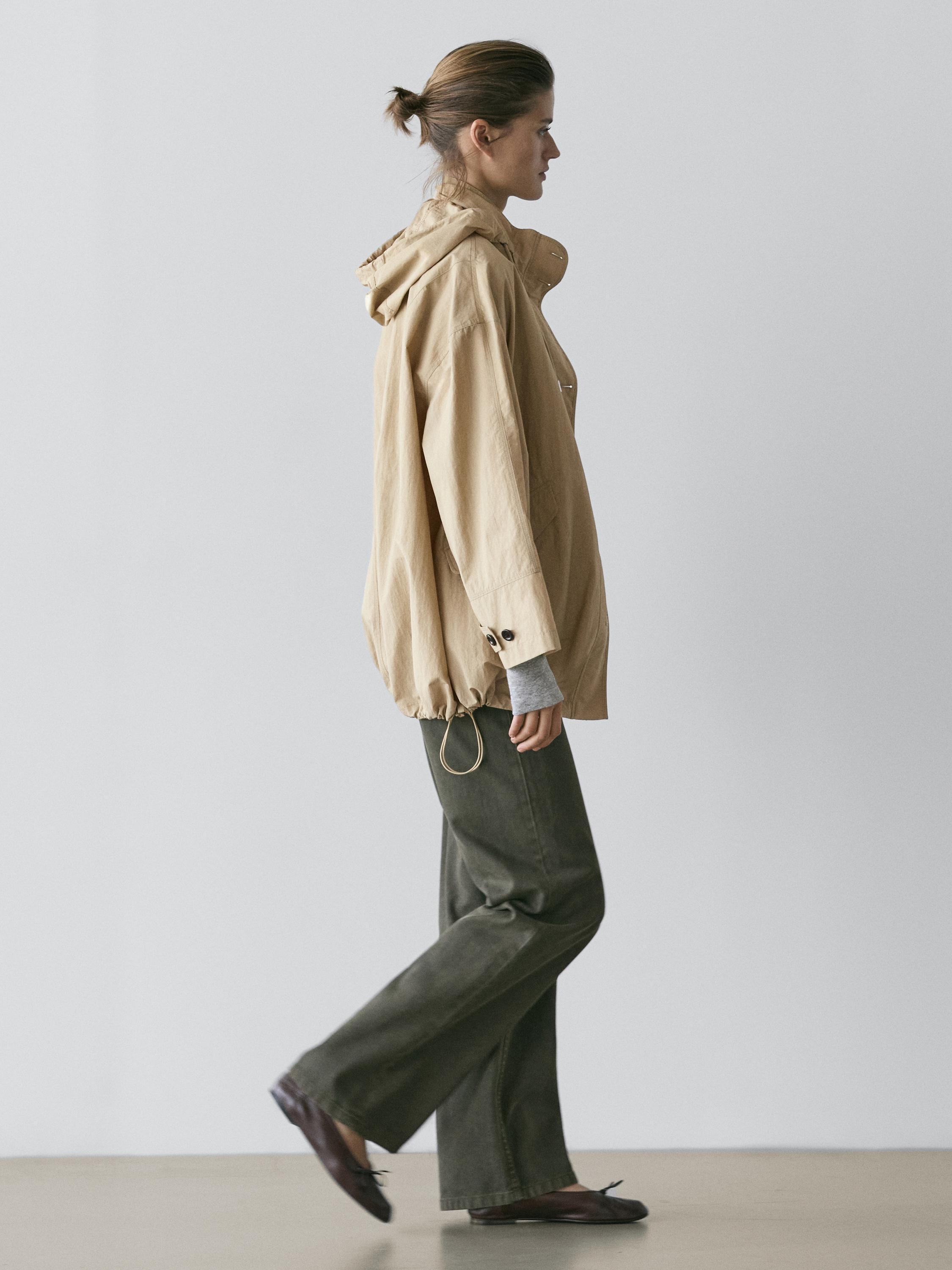 Parka bouffante à capuche