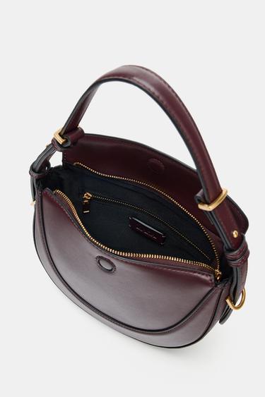 FLAP CROSSBODY BAG - Burgundy Red by Zara - Image 6