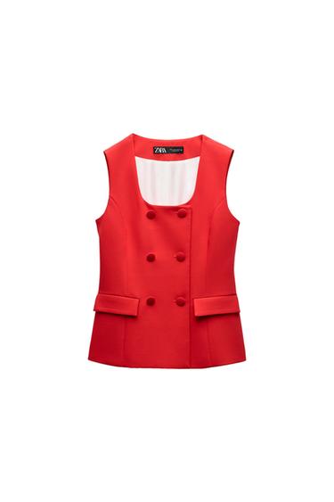 LINED BUTTON VEST