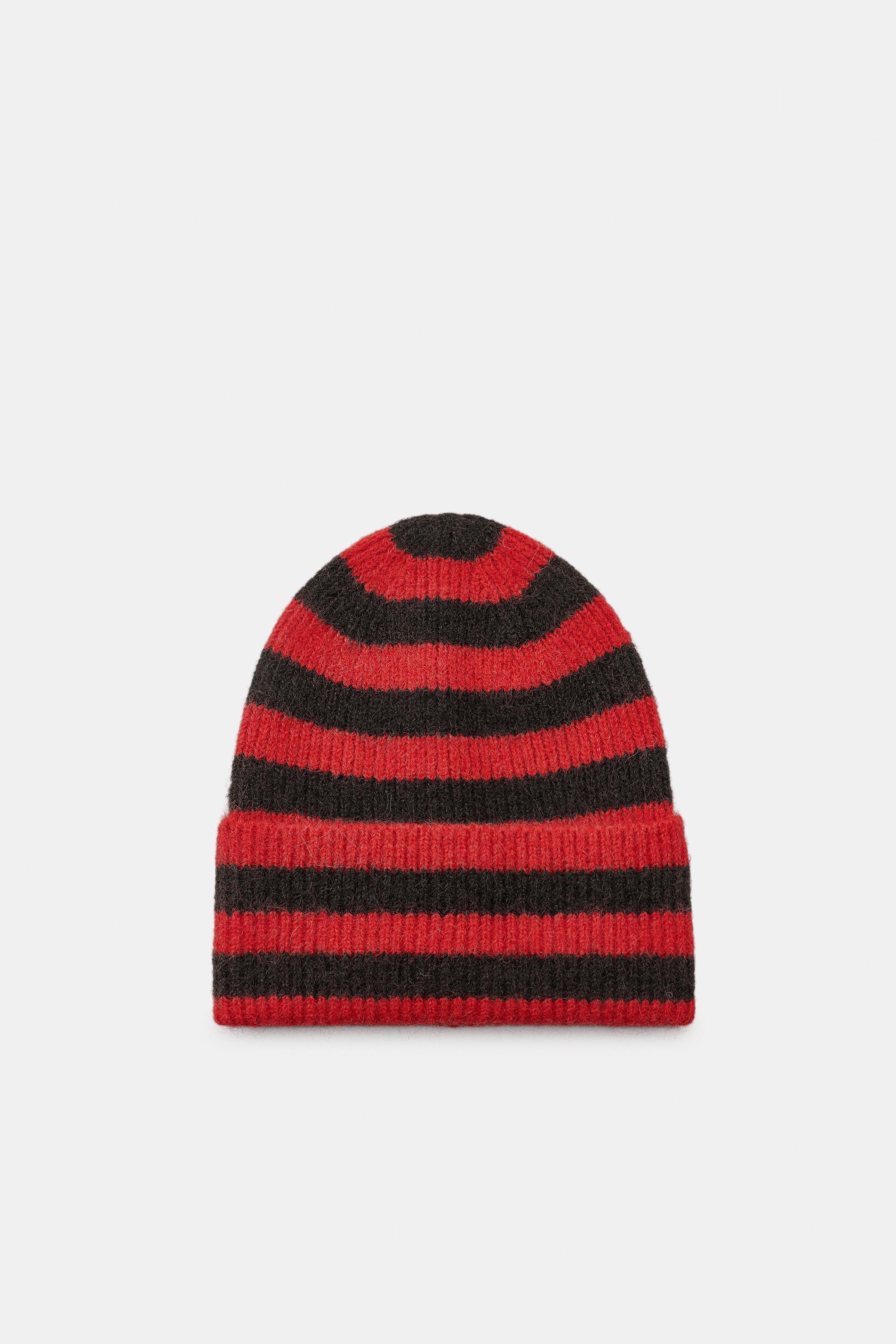 STRIPED CUFFED BEANIE