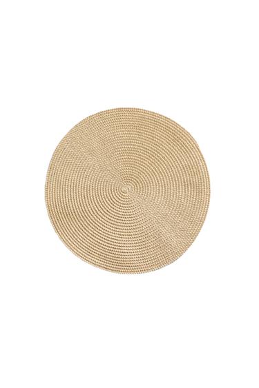 مفرش ورق (طقم من قطعتين) - بيج فاتح الخاص بـ Zara