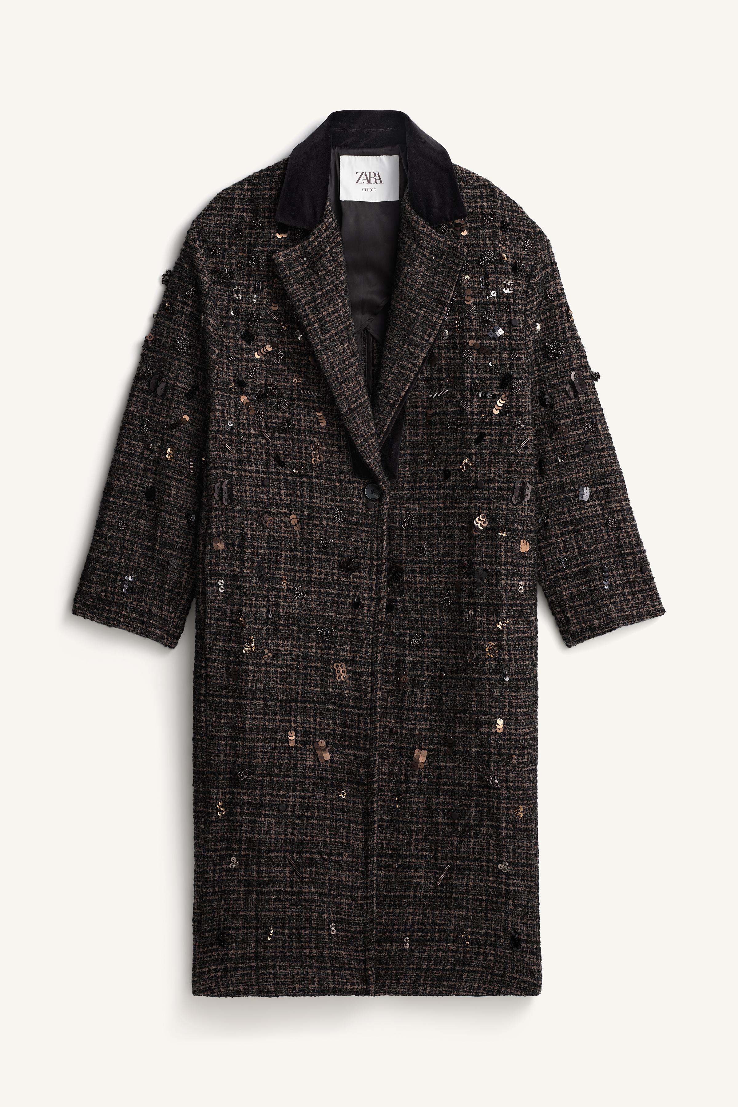 Limited Edition Beaded Embroidered Coat by Zara