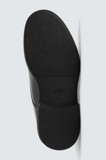 CHUNKY LEATHER SHOES - Black by Zara - Image 3