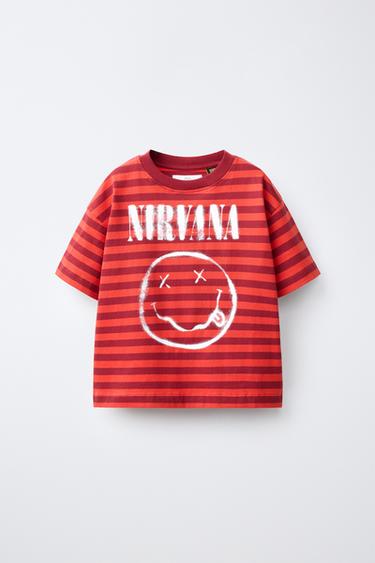 SAMARRETA DE RATLLES AMB ESTAMPAT NIRVANA ® - Vermell de Zara