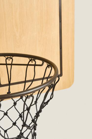 WOODEN WALL BASKETBALL HOOP - Brown by Zara - Image 1