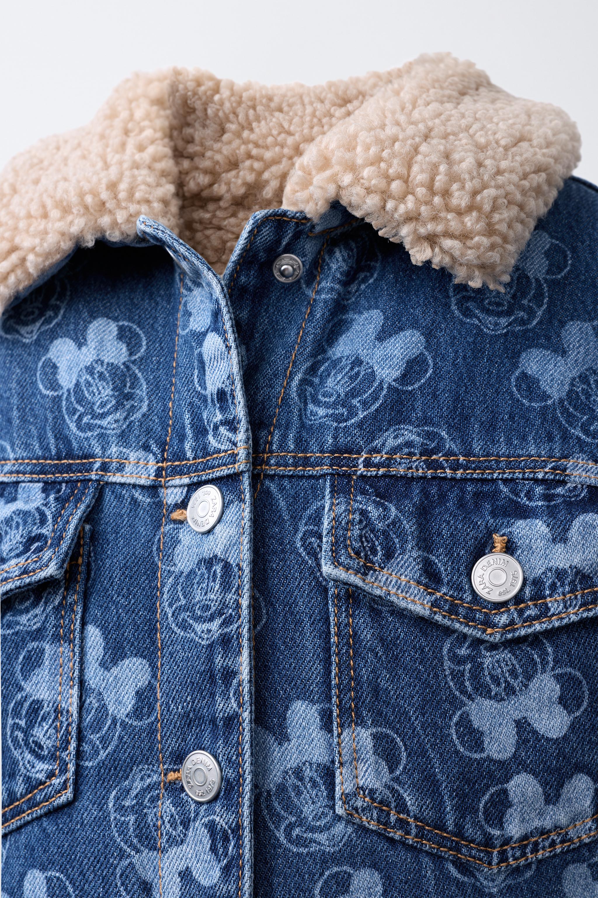 新品未使用♡ディズニーストア　ミニーマウスデニムジャケット ミニーがヴィンテージスタイルに！カジュアルなデニムジャケット