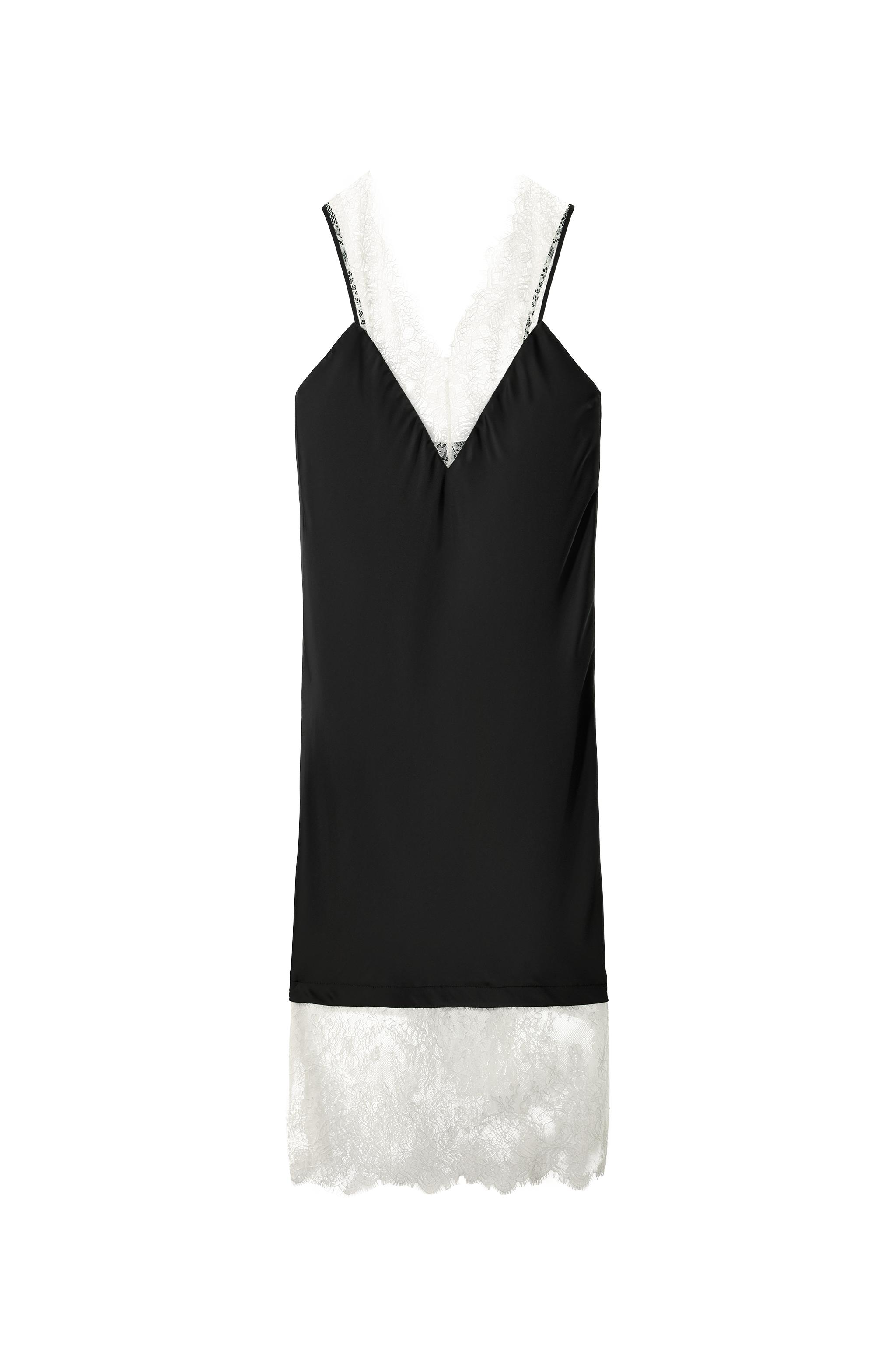 black lace dress size 14 Clarissa | Black Lace Short-Sleeve Midi Dress main image 1
