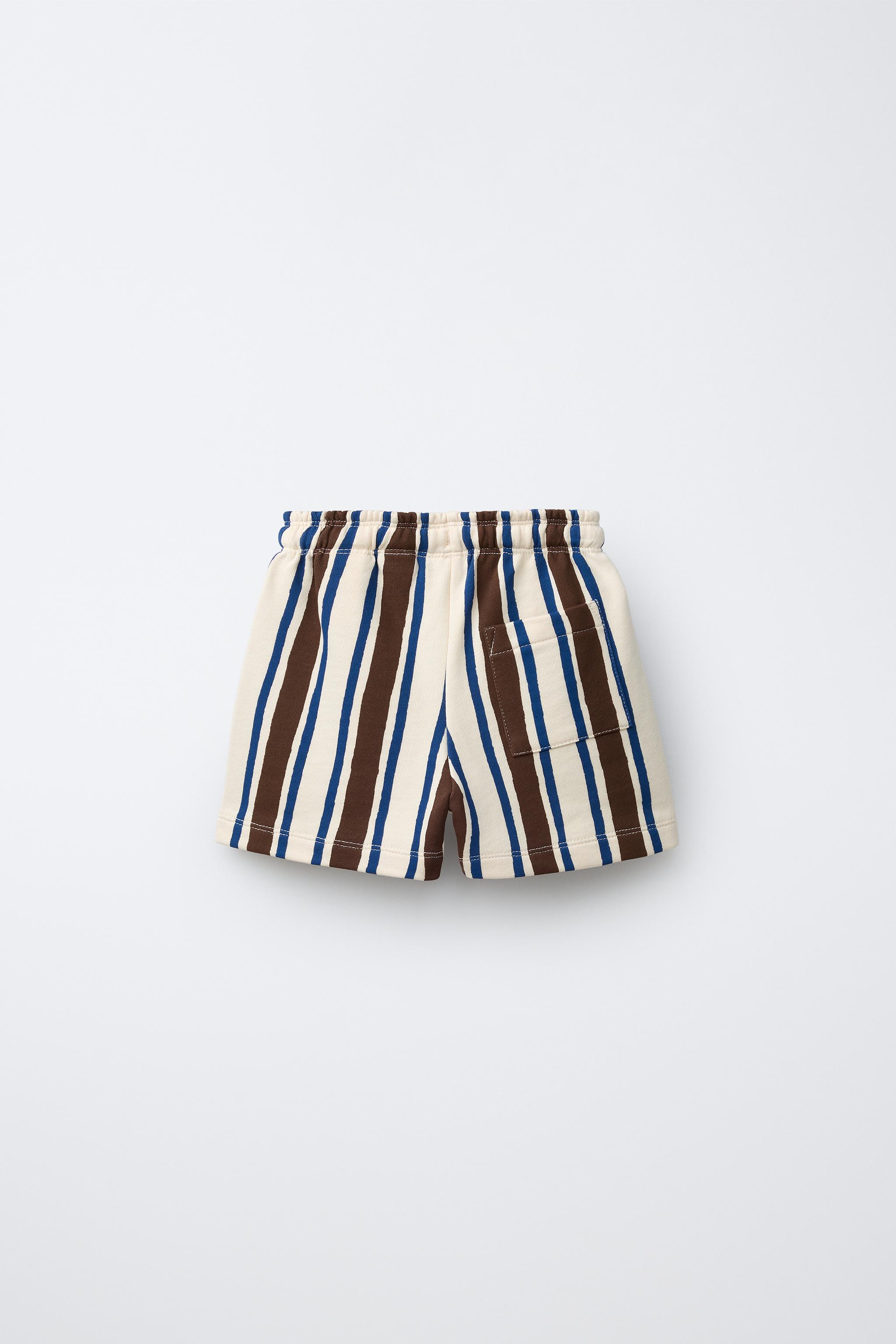 poppy LACE BERMUDA PANTS (STRIPE ） STRIPED PANTS - Multicolored | ZARA Canada