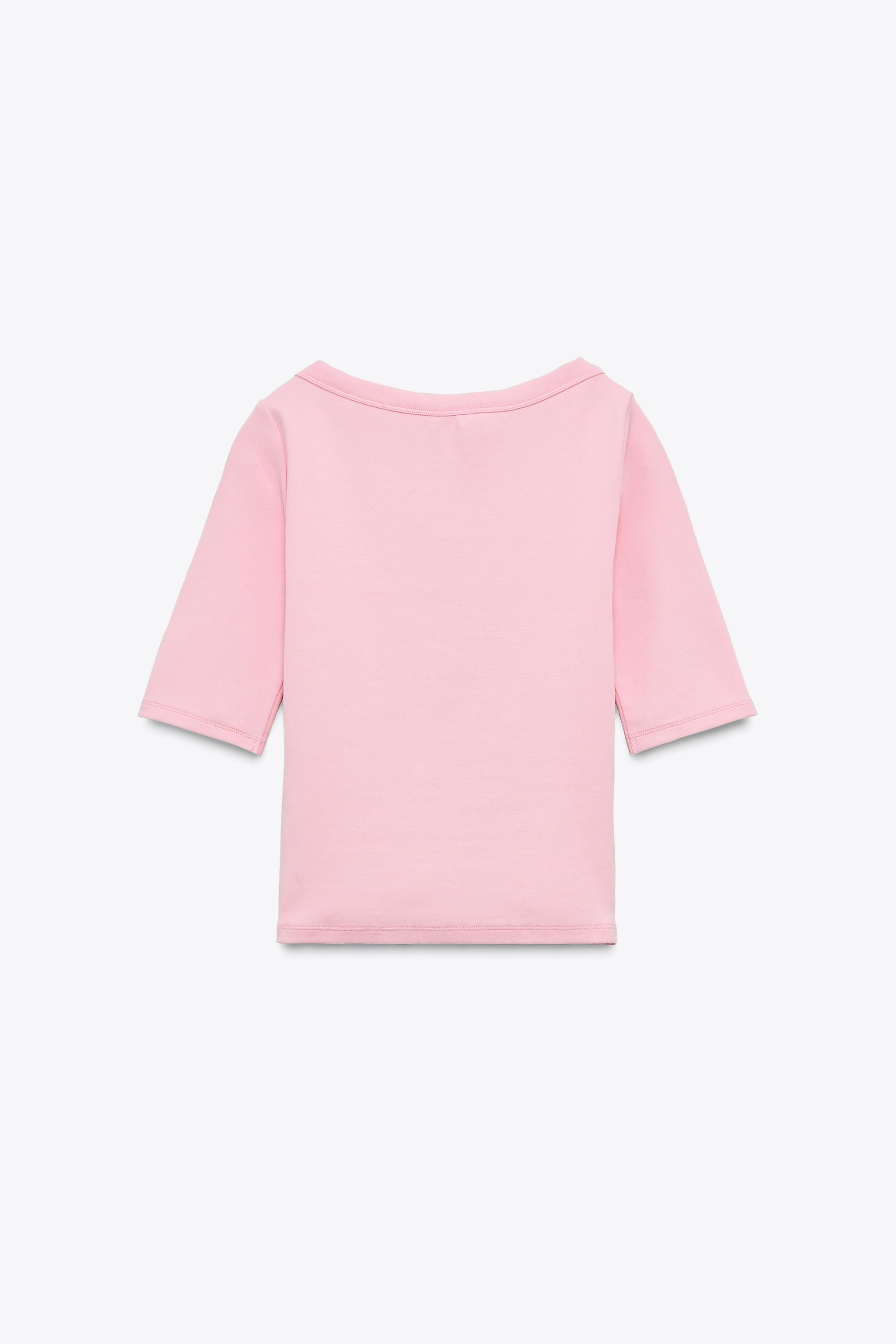 カレッジTシャツ - ピンク | ZARA Japan / 日本