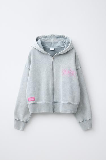 SWEATSHIRT MET RITS EN WASHED EFFECT KPOP DEMON HUNTERS™ NETFLIX © - MIDDENGRIJS van Zara
