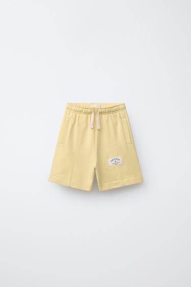 JOGGING BERMUDA SHORTS - Yellow by Zara
