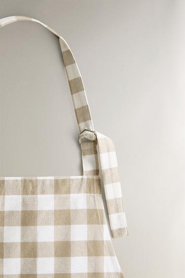 DYED THREAD APRON - Beige by Zara - Image 1