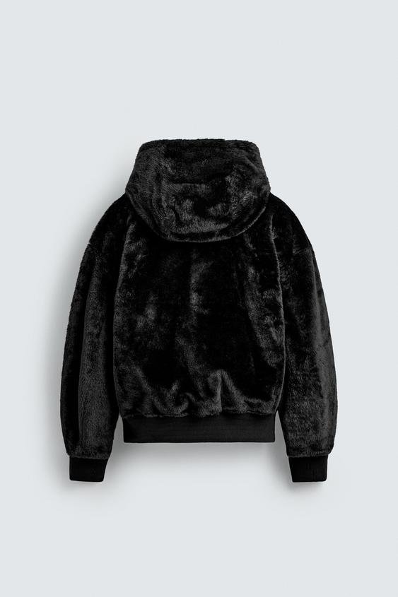 ZARA】, ○＃フェイクファーボンバージャケット○, エクリュ | 3046 
