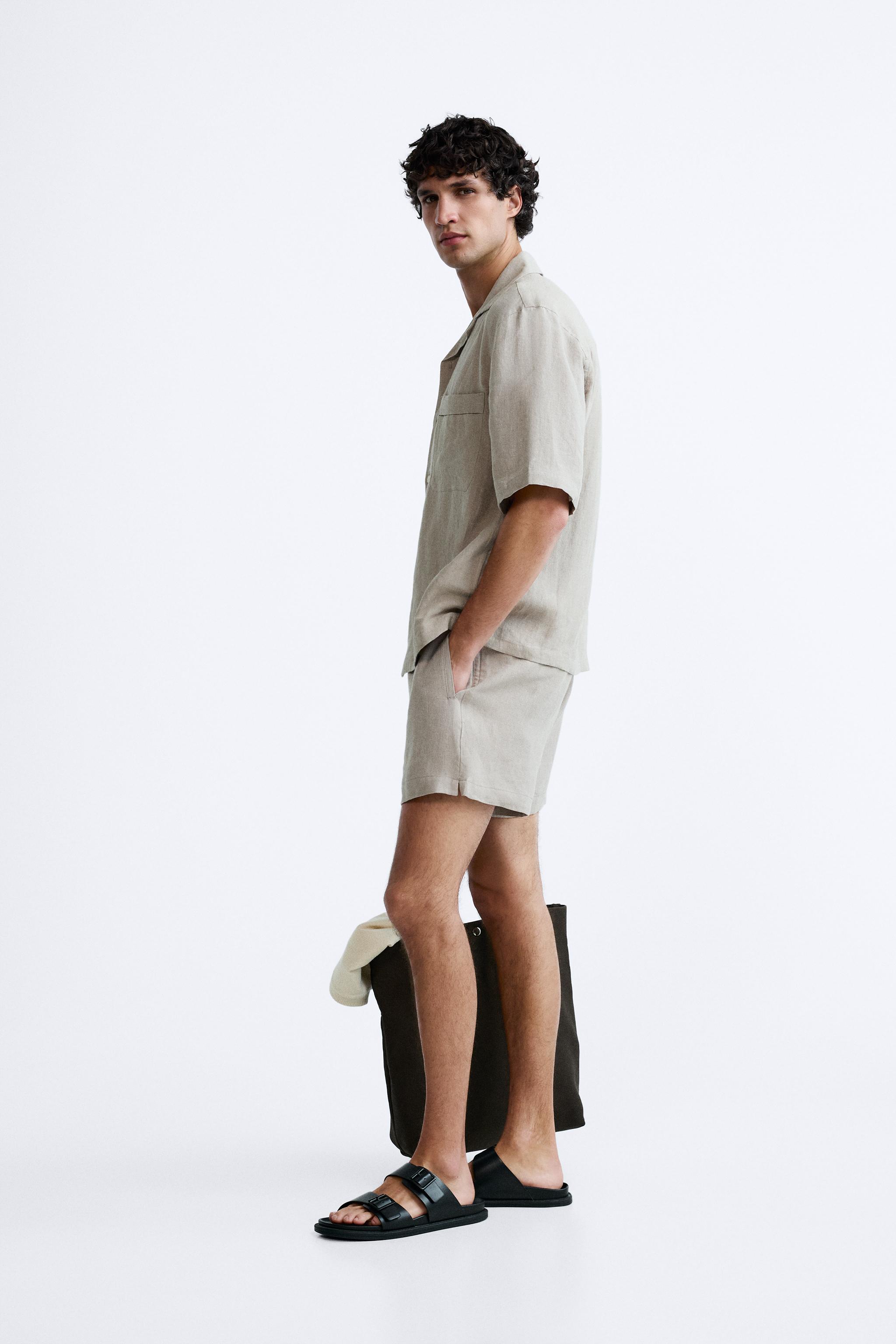 Linen shorts clearance zara