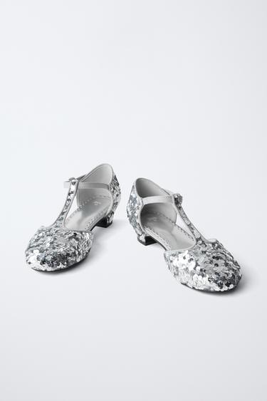 SEQUIN HIGH-HEEL SHOES - Silver by Zara - Image 2