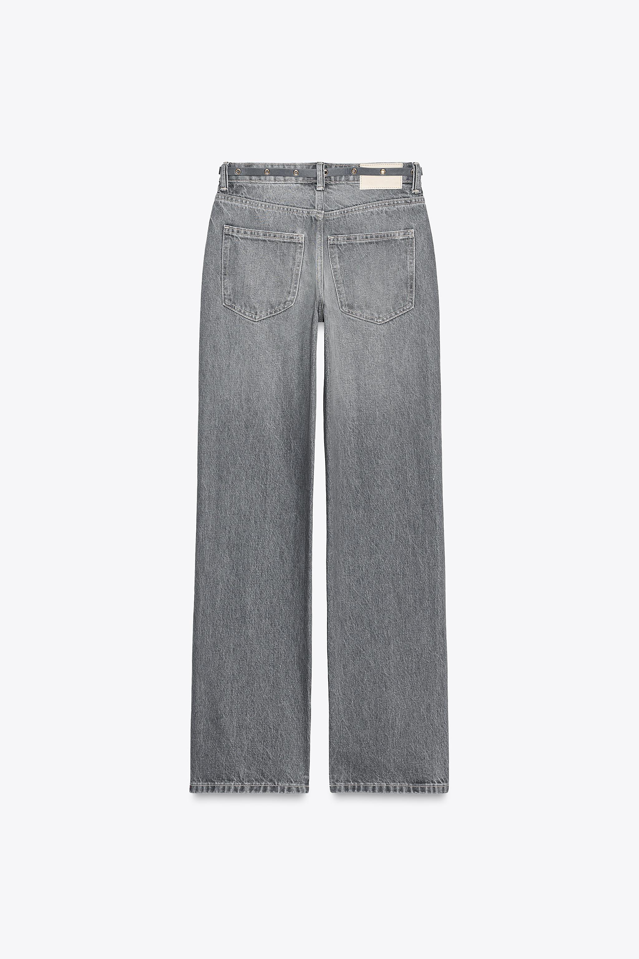 Z1975 REGULAR FIT HIGH-WAIST JEANS WITH BELT - Light blue