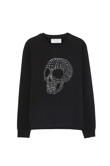 TEXT PRINT SWEATSHIRT