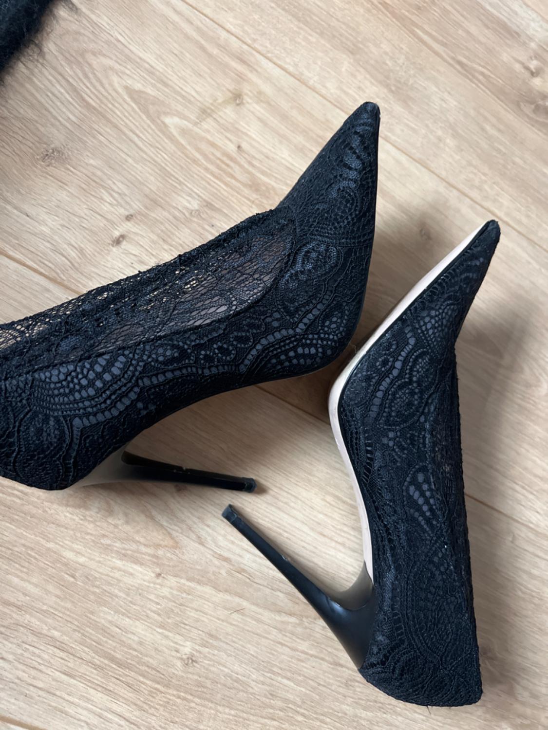 HIGH HEEL LACE COURT SHOES - Image 3