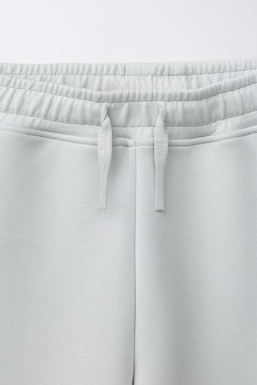 SPORTY LOGO BERMUDA SHORTS - Pearl grey by Zara - Image 2