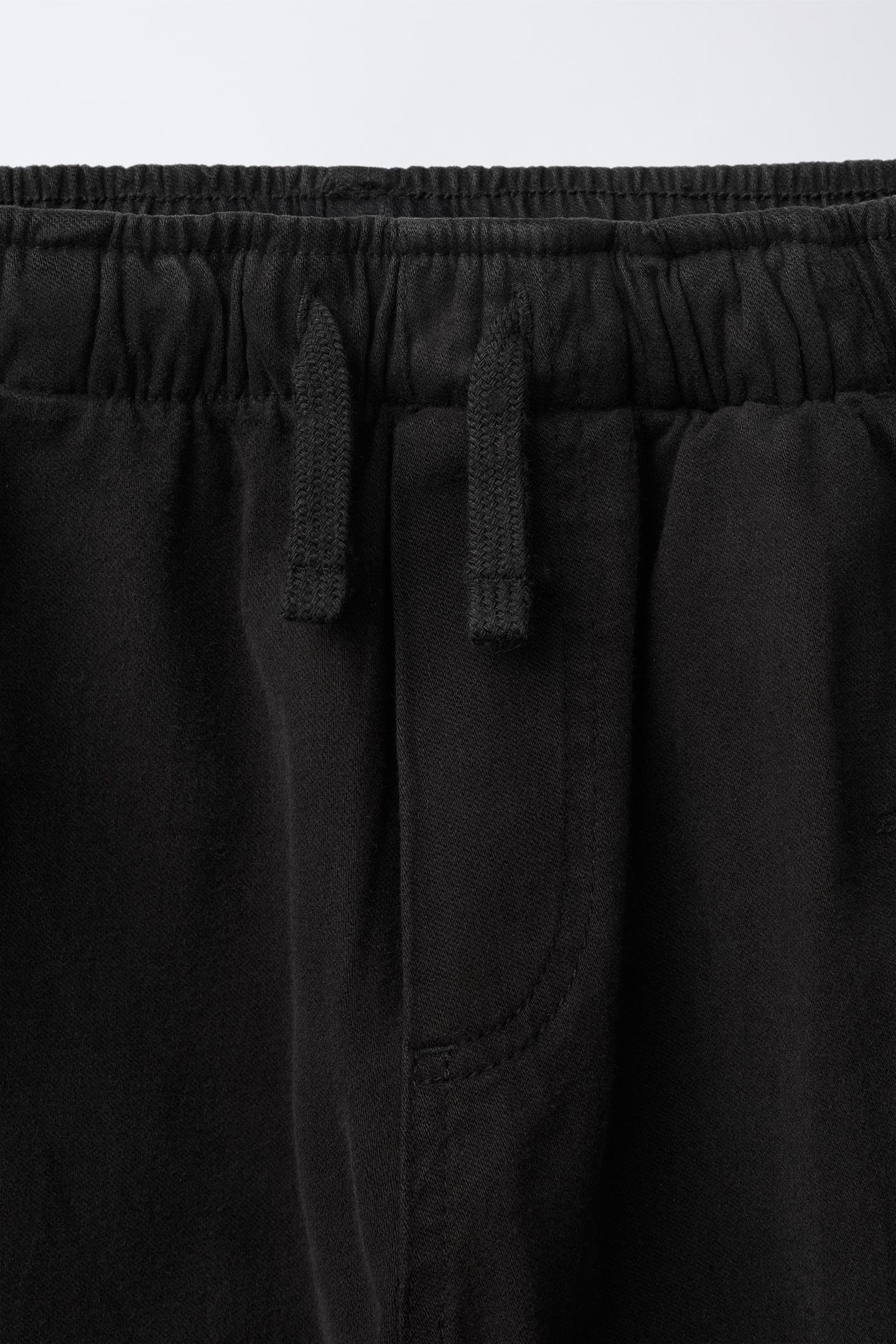 Детские брюки Zara Cargo Jogger, цвет: Чёрный — фото 3