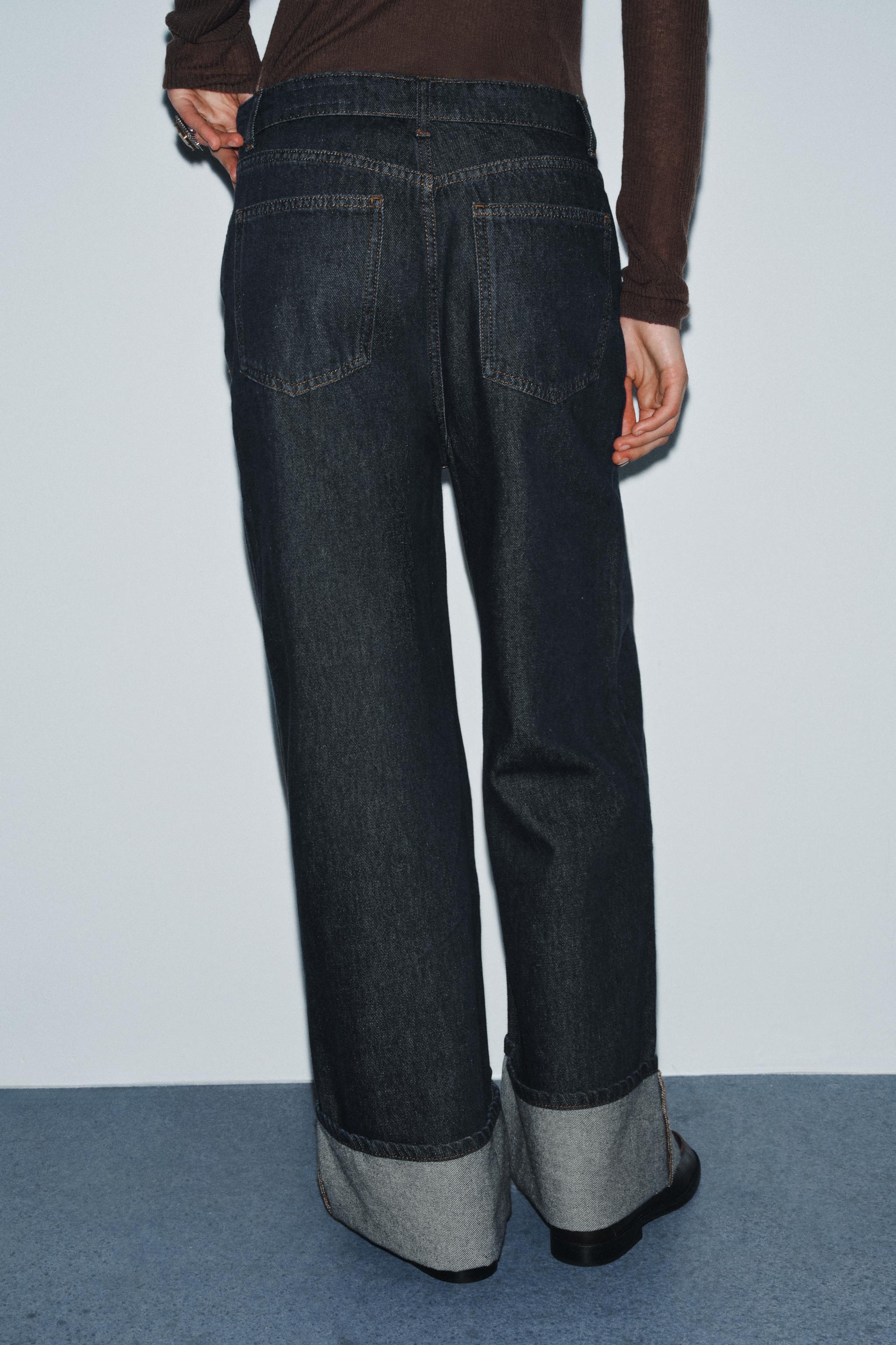 ZW COLLECTION MID-RISE WIDE LEG JEANS