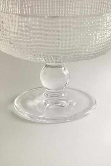 RAISED DESIGN GLASS ICE-CREAM CUP -  by Zara - Image 3