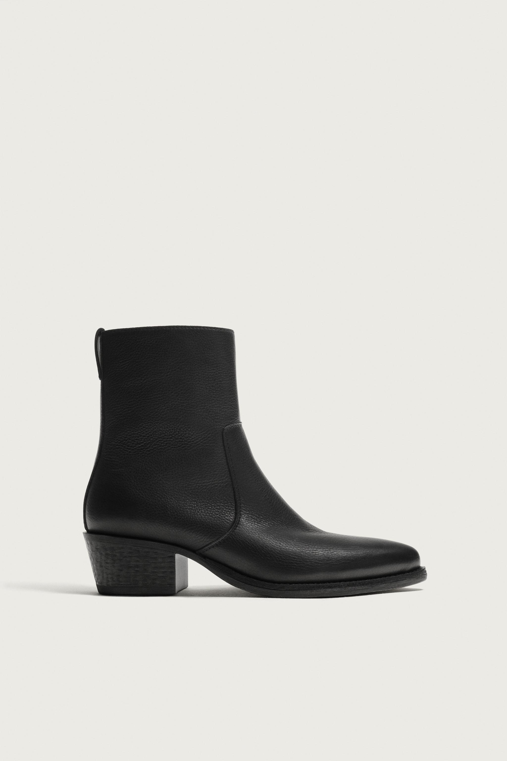Zara Deri Çizme görsel 4