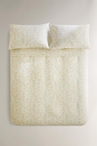 FLORAL PRINT DUVET COVER - Sea green di Zara - Immagine 0