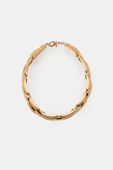COLLAR METÁLICO CHOKER - Dorado de Zara