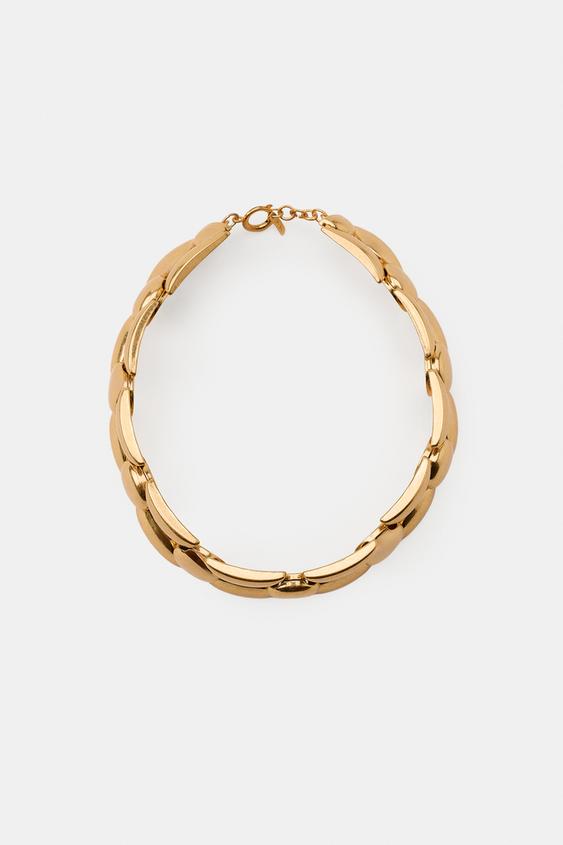 METAL CHOKER NECKLACE - Golden by Zara - Image 2