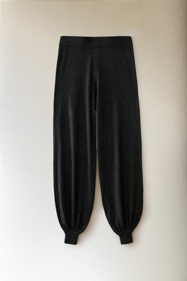 WOOL AND SILK SAROUEL TROUSERS - Grey by Zara - Image 5