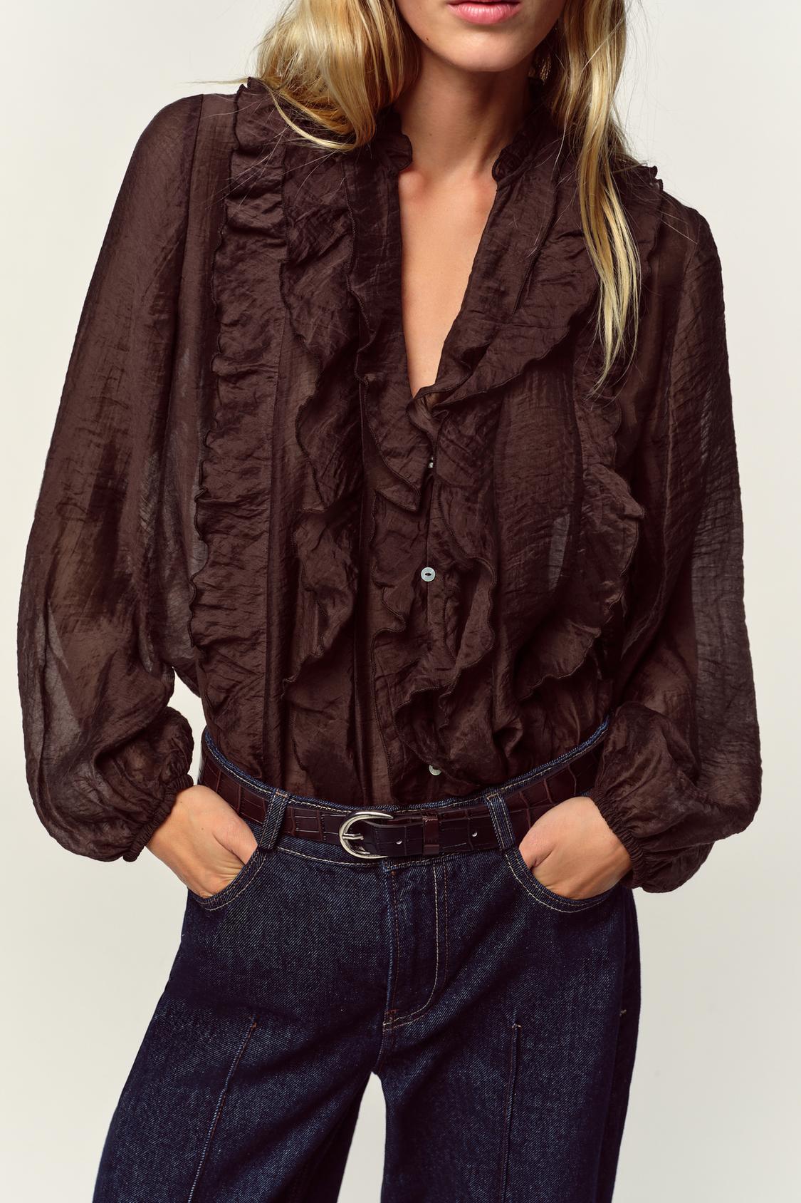 RUFFLED BLOUSE