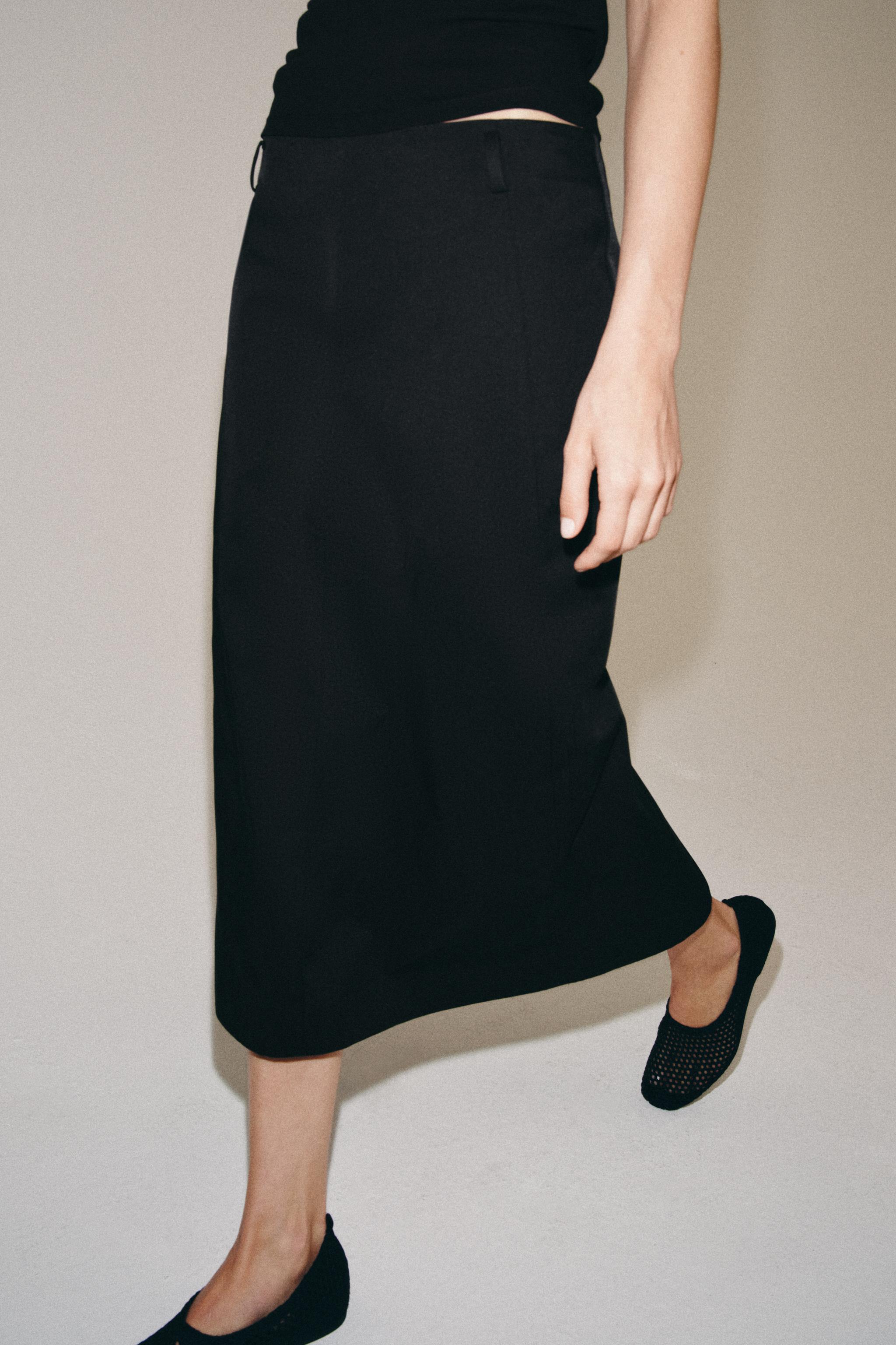 ZW COLLECTION MIDI SKIRT WITH SLIT