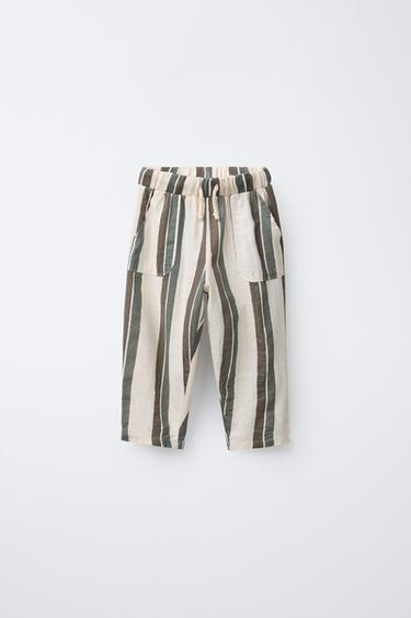 PANTALÓN BAGGY RAYAS COMBINADO - Rayas de Zara