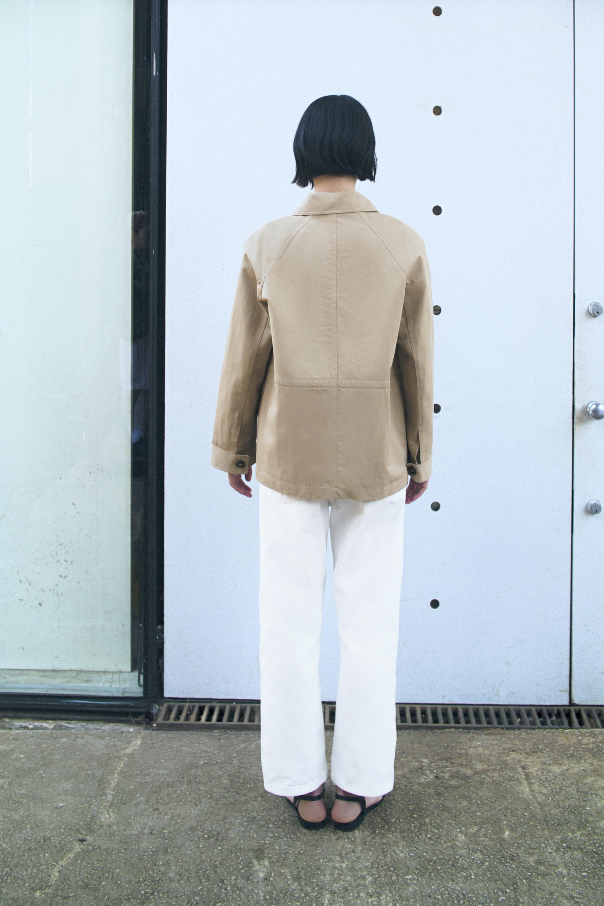ZW コレクション ポケット付きジャケット - エクリュ | ZARA