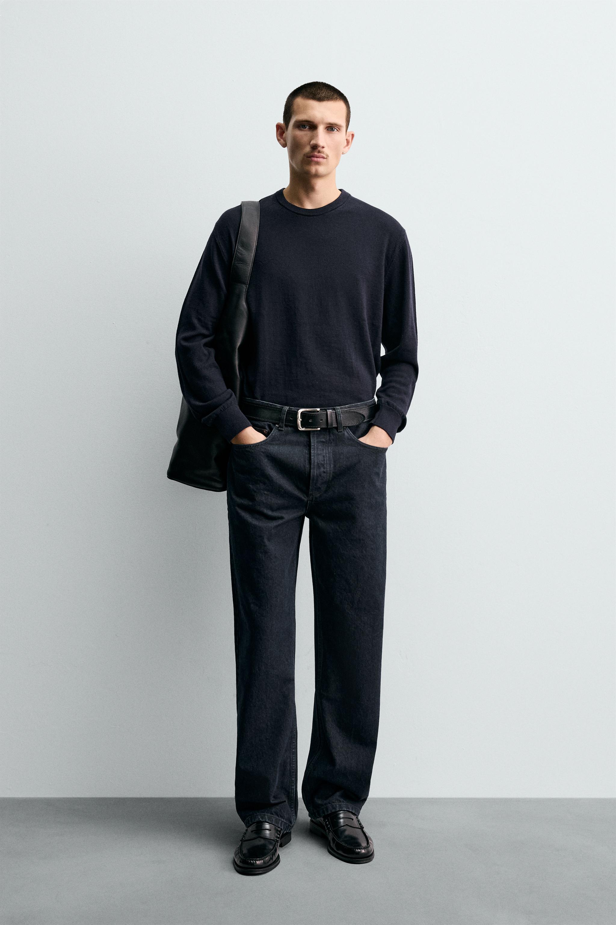 ウール100%セーター - ネイビーブルー | ZARA Japan / 日本