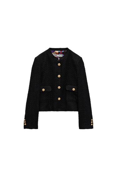TEXTURED BLAZER WITH LINING