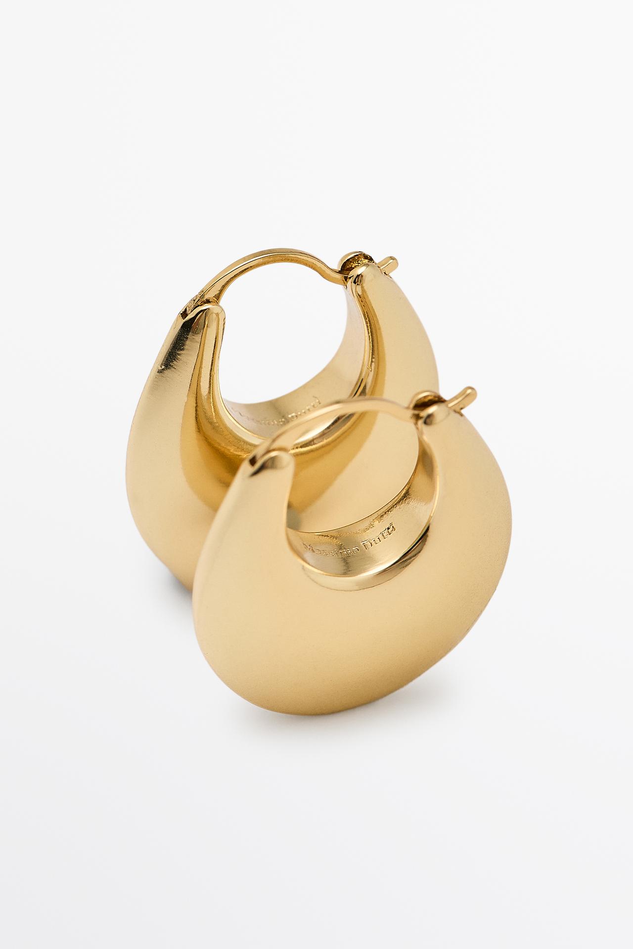 XS hoop earrings — Golden