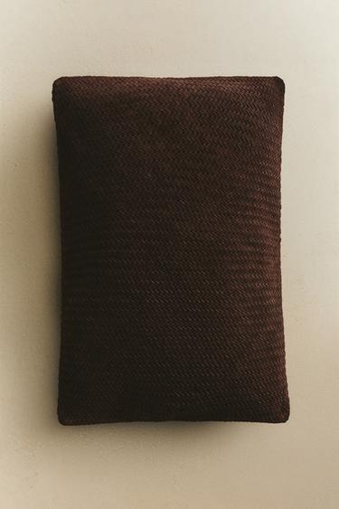 KISSENBEZUG LEDER - Braun von Zara