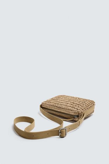 BRAIDED CROSSBODY BAG - Ecru White by Zara - Image 1