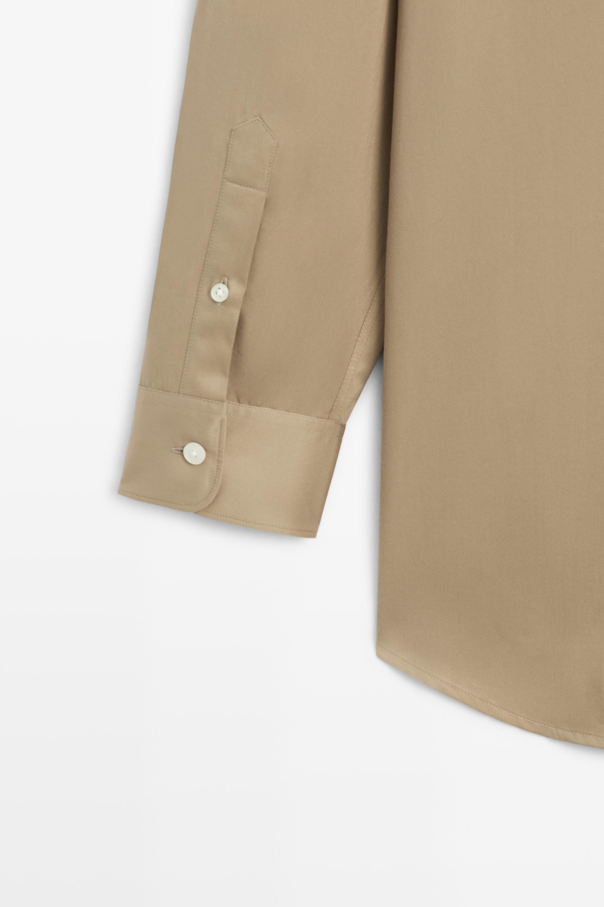 Chemise en popeline 100 % coton