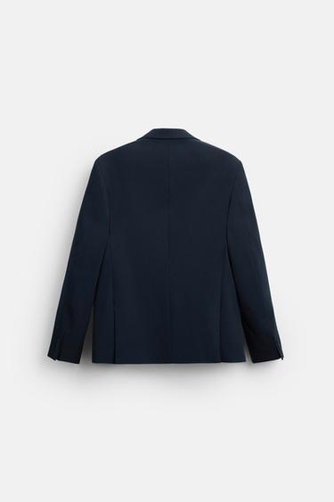 VESTE DE COSTUME CONFORT - Bleu marine de Zara - Image 7