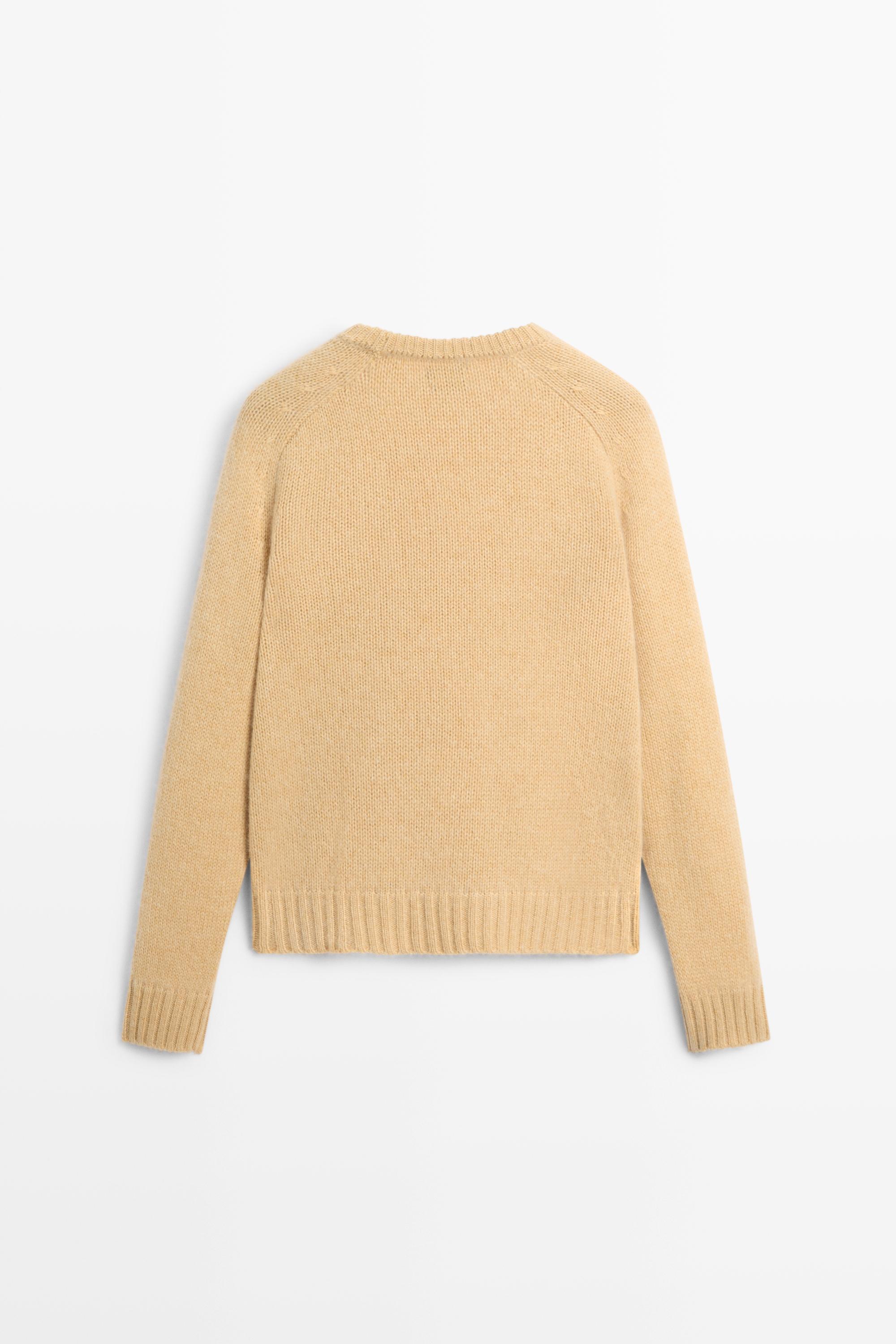 Pull en maille 100 % cachemire à col rond