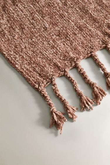 CHUNKY CHENILLE THROW - Pale pink by Zara - Image 1