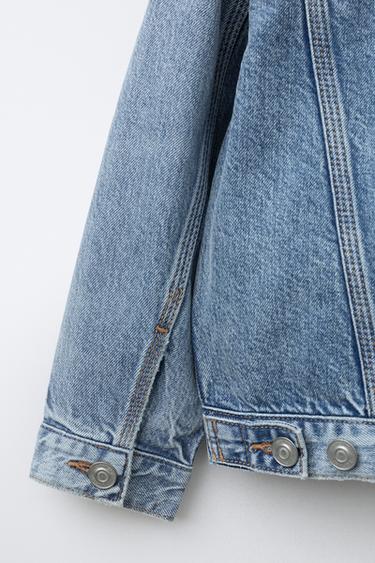 VESTE EN JEAN BASIQUE - Bleu de Zara - Image 3