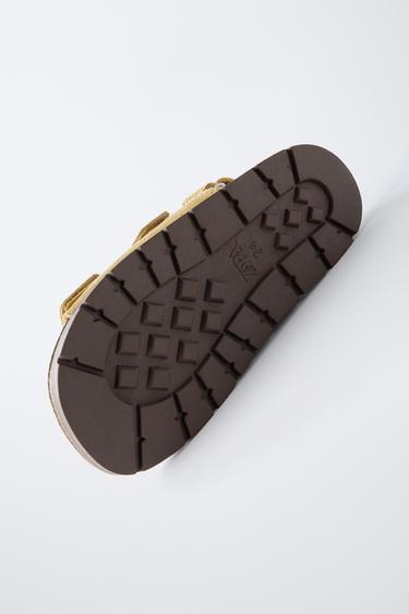 SANDALES EN CUIR - Marron de Zara - Image 5