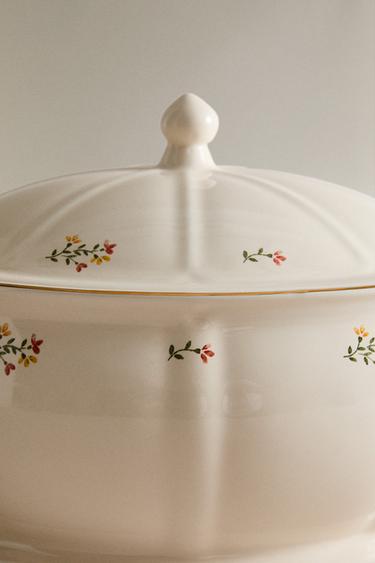 SOUPIÈRE PORCELAINE FLORALE - Crème de Zara - Image 3